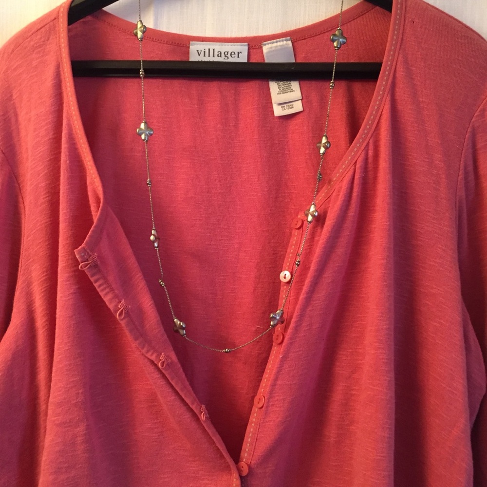 Villager twin set tank and sweater top - Picture 6 of 8